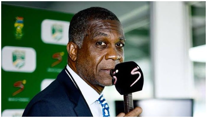 West Indian former cricketer Michael Holding — Twitter/@ddsportschannel