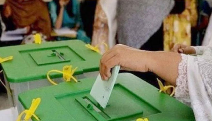 A woman is casting her vote. Photo: file