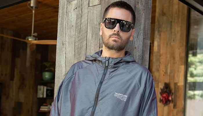 Scott Disick looks dashing in tracksuit from his streetwear brand Talentless