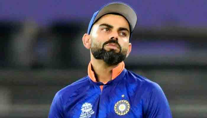 Indias captain Virat Kohli reacts during the ICC Mens Twenty20 World Cup cricket match between India and New Zealand at the Dubai International Cricket Stadium in Dubai on October 31, 2021.-AFP