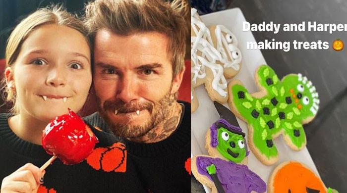 David Beckham, Daughter Harper Bake 'spooky' Treats On Halloween