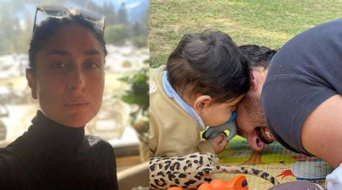 Photo: Saif Ali Khan playing with little Jeh is the best thing you'll ...