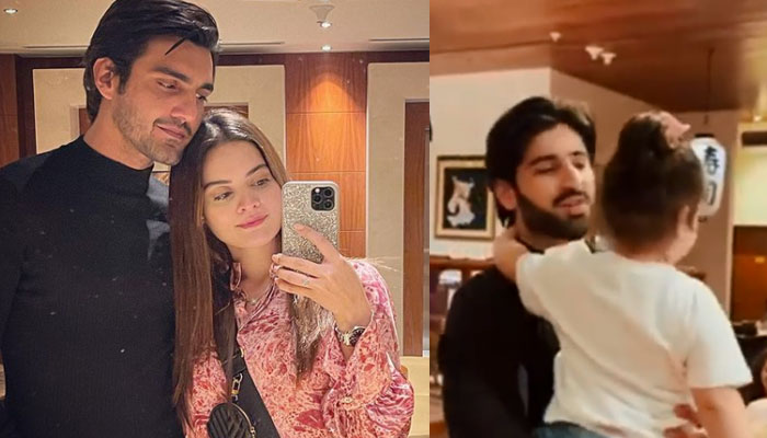 Watch: Muneeb Butt gives parenting advice to Minal Khan, Ahsan Mohsin Ikram