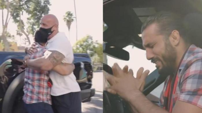 Dwayne Johnson gives Navy vet his 'personal custom truck' in heartwarming  video - ABC News