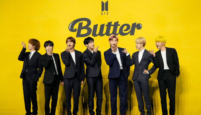 The septet accepted the award with a heartfelt speech reflecting what Butter’s success means to them