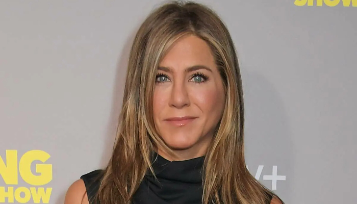 Aniston gave subtle nod to Friends during her appearance on Live in Front of a Studio Audience