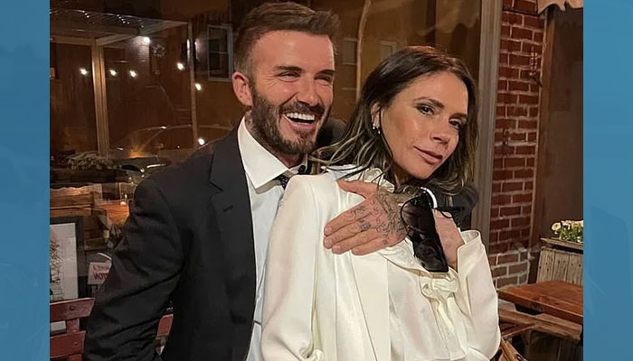 David Beckham wins wife Victoria's smile as he wears 'Spiceworld ...