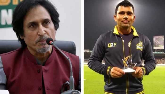 Ramiz Raja, Chairman Pakistan Cricket Board (left), Kamran Akmal wicket keeper and batter (Right). Photo: File