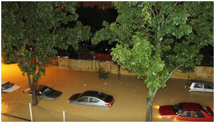 Image showing cars submerged in floodwater in Malaysia — Reuters