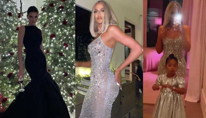 Kendall Jenner and Khloe Kardashian ooze all kinds of festive glamour at Christmas party: photos