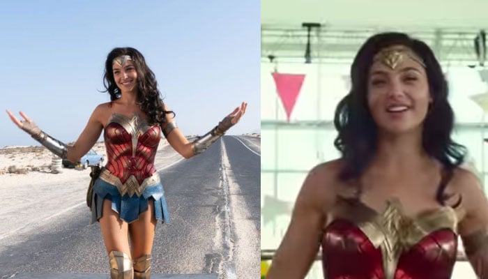 Gal Gadot accidentally hits her head during Lasso practices in BTS WW84