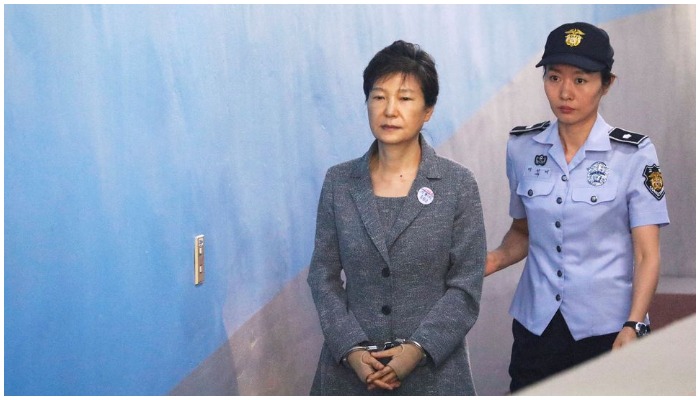 South Korean ousted leader Park Geun-hye arrives at a court in Seoul, South Korea, August 25, 2017. —AFP/File