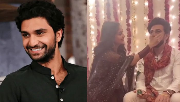 Ahad Raza Mir missing from Saboor Alys Mayun, fans speculate Sajal Aly separation