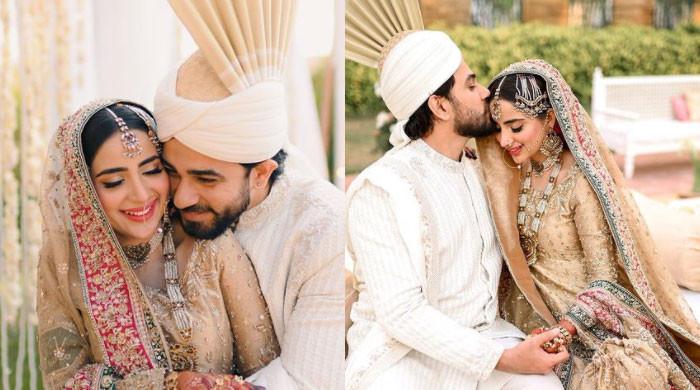 Saboor Aly drops PDA-filled photos from Nikkah: 'Saboor Ali for life'