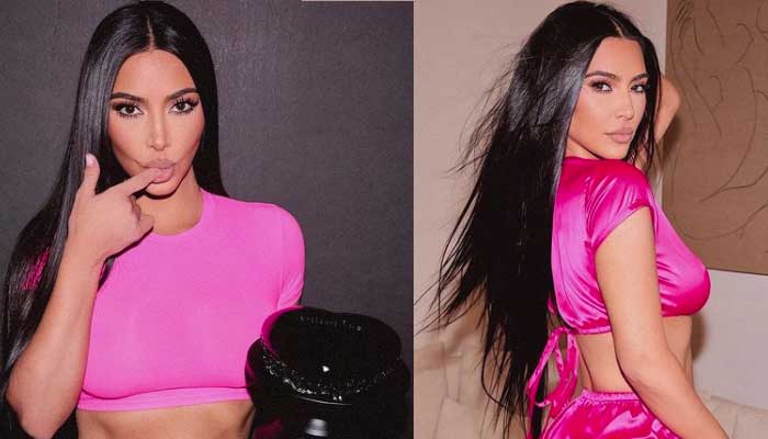 Kim Kardashian kicks off Valentines Day celebrations, turns pink