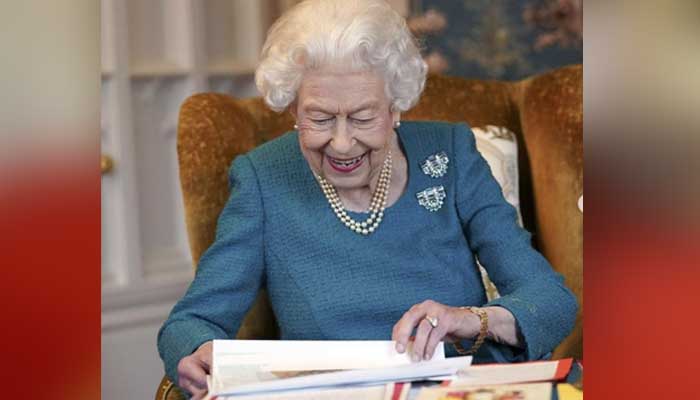 The Queens photo, released by the palace, was taken in the Oak Room at Windsor Castle in January