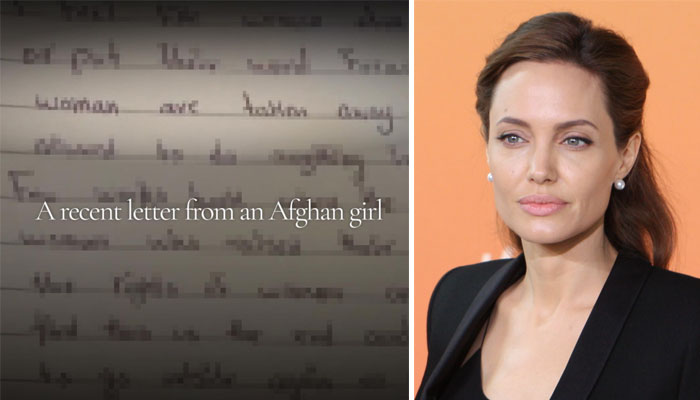 Angelina Jolie shares gut-wrenching letter by young Afghani girl