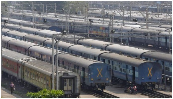 Parked passengers trains are seen at a railway station in Mumbai, India, on October 22, 2015. — Reuters/Shailesh Andrade