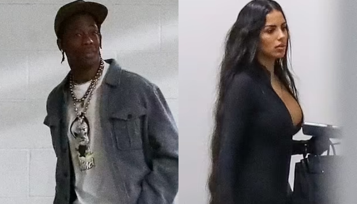 Travis Scott parties with Kim Kardasian look-alike on Valentine’s weekend