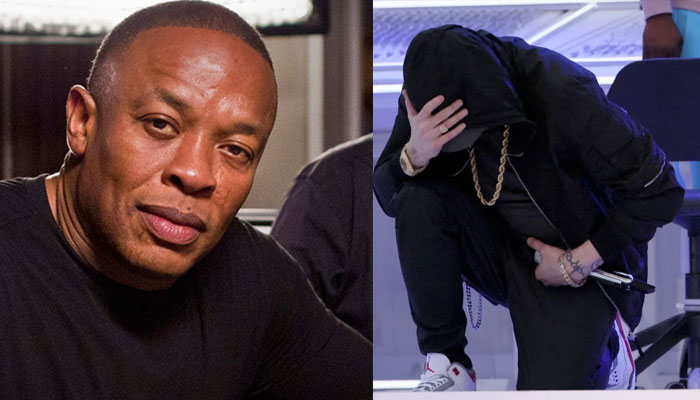 There was no problem': Dr. Dre speaks on Eminem taking a knee during Super  Bowl halftime show