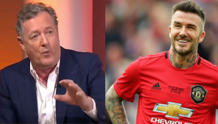 Piers Morgan blasted for taking a dig at David Beckhams football career