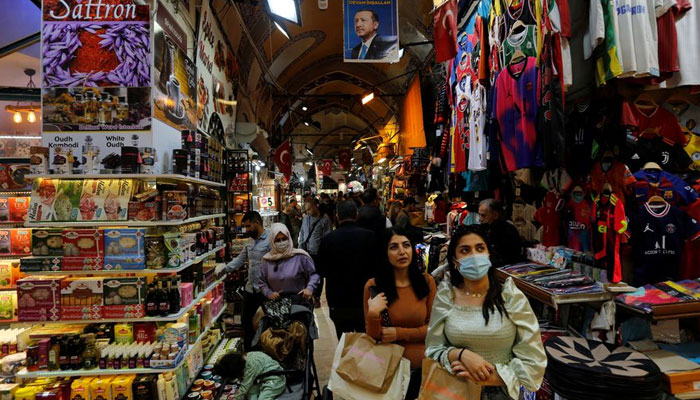 Locals and foreign tourists shop at the Grand Bazaar in Istanbul, Turkey, October 21, 2021. — Reuters/File