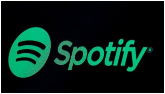 The Spotify logo is displayed on a screen on the floor of the New York Stock Exchange (NYSE) in New York, US on May 3, 2018. — Reuters/File