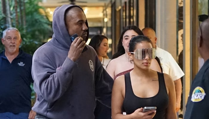 Kanye West was seen shopping in Miami with Kim Kardashian lookalike Chaney Jones