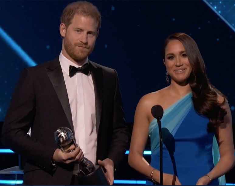 Meghan,Harry showcase evening look from popular Black designers at award show