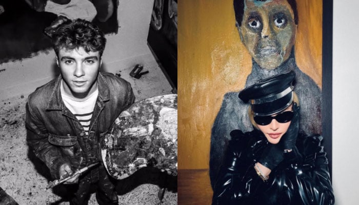 Madonna shared her son Rocco’s art work, saying how ‘proud’ she is of him