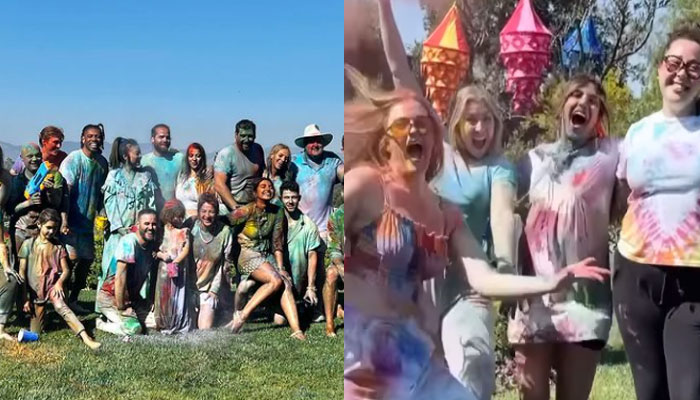 Priyanka Chopra, Nick Jonas drop some fun-filled Holi pictures