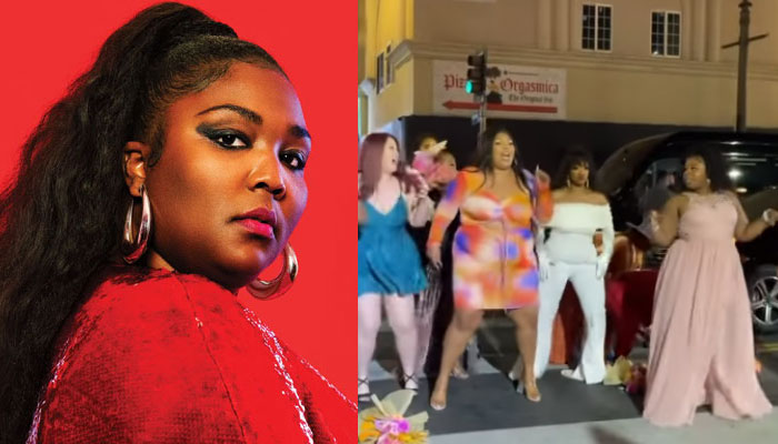 Lizzo holds dance party in the street to celebrate premiere of her series