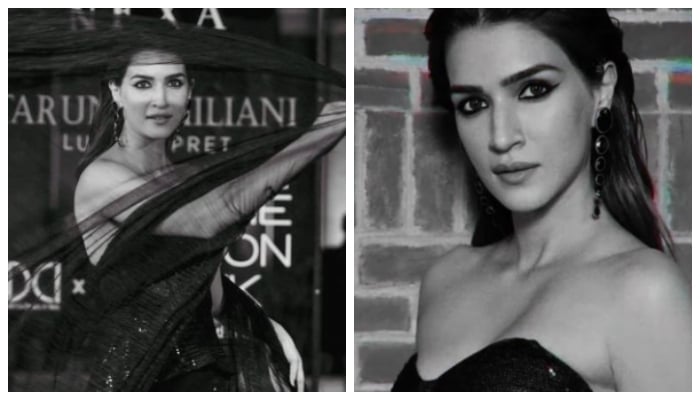 Kriti Sanon is a vision in shimmery black corset gown: See pics