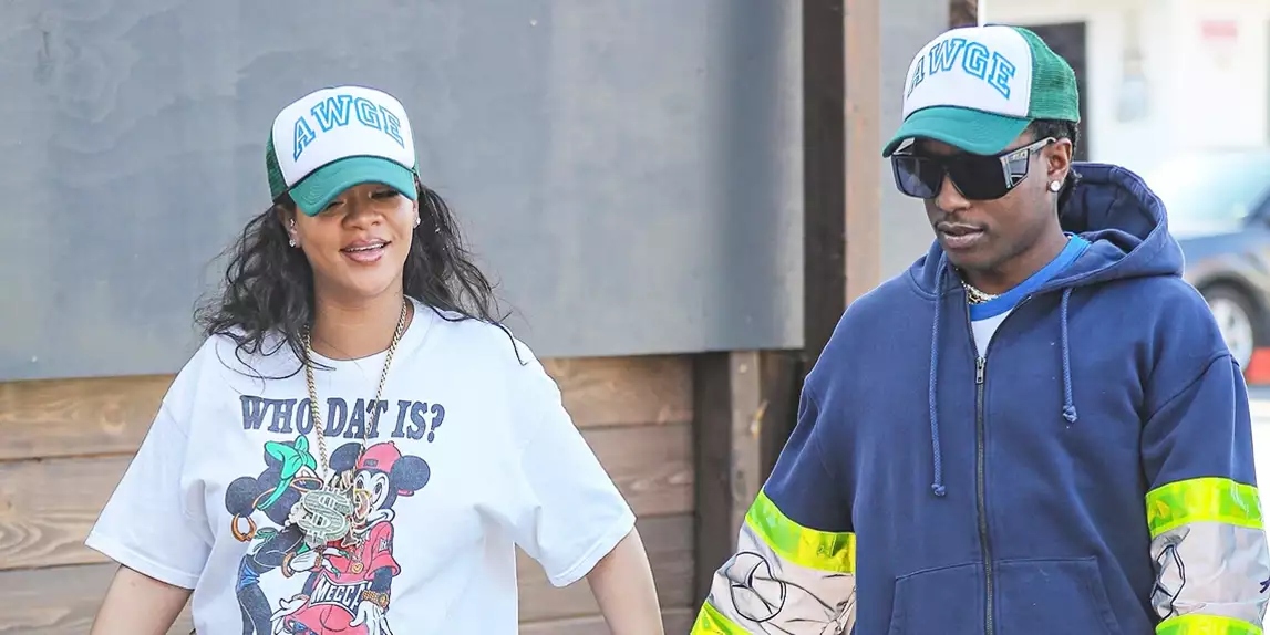 Rihanna rocks Baby Daddy t-shirt as she steps out for dinner with A$AP Rocky