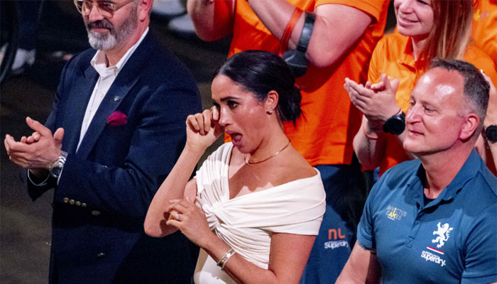 Meghan Markle attends the opening ceremony of the Invictus Games in The Hague on April 16, 2022- AFP