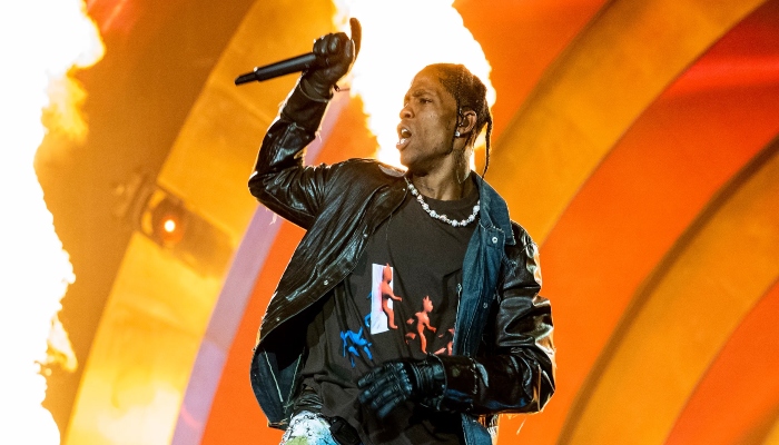 Travis Scott sets stage on fire with his first performance since Astroworld tragedy