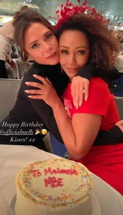 Mel B gets special birthday wishes from her fellow Spice Girls