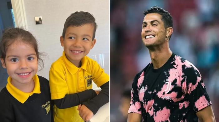 Real Madrid legend Cristiano Ronaldo's son Mateo is pictured