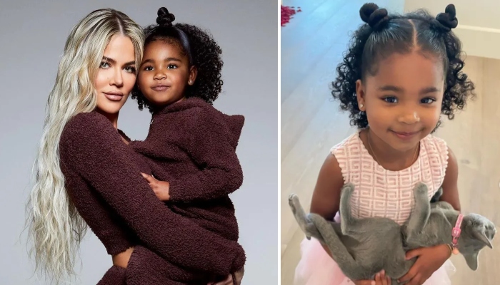 Khloé Kardashian's Daughter True Snuggles with Pet Cat in New Photos