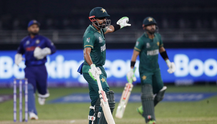 Cricket - ICC Mens T20 World Cup 2021 - Super 12 - Group 2 - India v Pakistan - Dubai International Stadium, Dubai, United Arab Emirates - October 24, 2021 Pakistans Babar Azam reacts. — Reuters/File