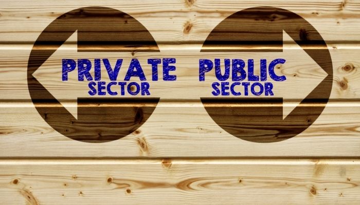 Representational image for public vs private sector— canva/file