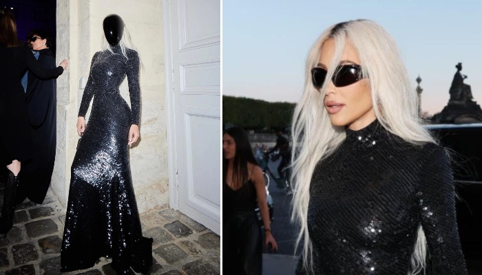 Kim Kardashian walks in Balenciaga show at Paris Couture Fashion