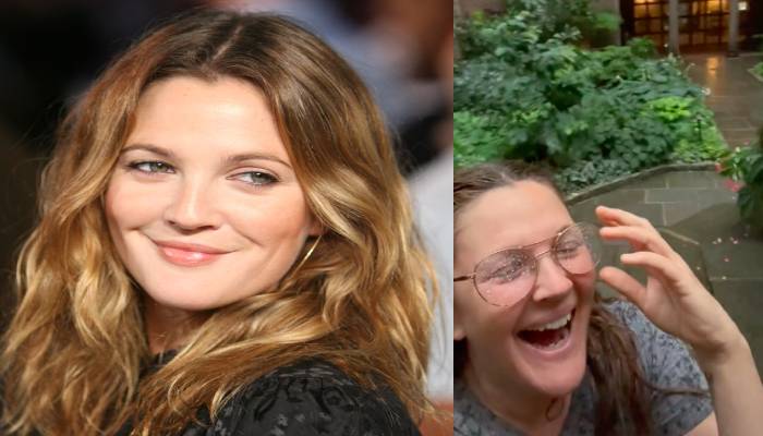 Drew Barrymore melts hearts online with her joyful ‘rainy’ video: Watch