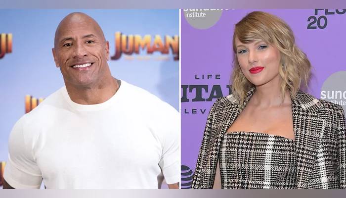 Taylor Swift all hearts for pal Dwayne The Rock Johnson: Photo