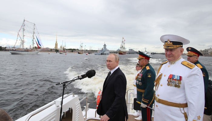 On Navy Day, Putin Says United States Is Main Threat To Russia