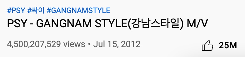 PSYs Gangnam Style soars past 4.5 Billion views on YouTube