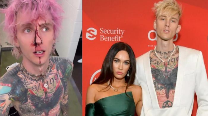 Machine Gun Kelly bloodies himself as fans speculate over Megan Fox