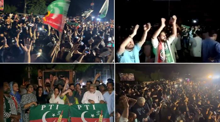 PTI Supporters Stage Countrywide Protest Against Possible Arrest Of ...