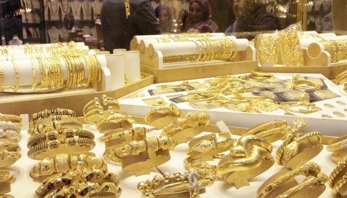 Gold jewellery is seen displayed for sale at a shop in a gold market in Basra, southeast of Baghdad February 14, 2015. — Reuters/File