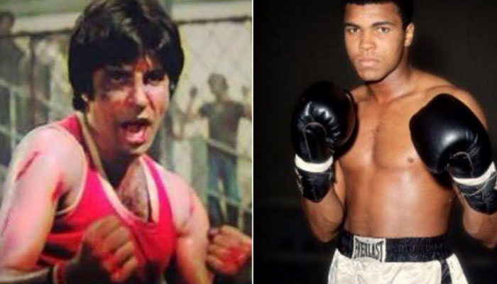 Amitabh Bachchan was once punched by the boxer Muhammad Ali